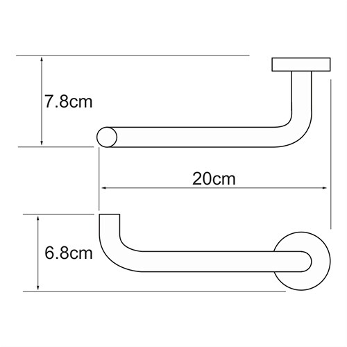 Держатель для туалетной бумаги Wasserkraft Rhein K-6296 хром