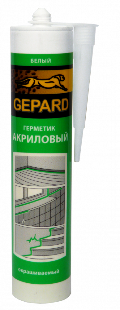 Герметик акриловый Gepard белый 280 мл.