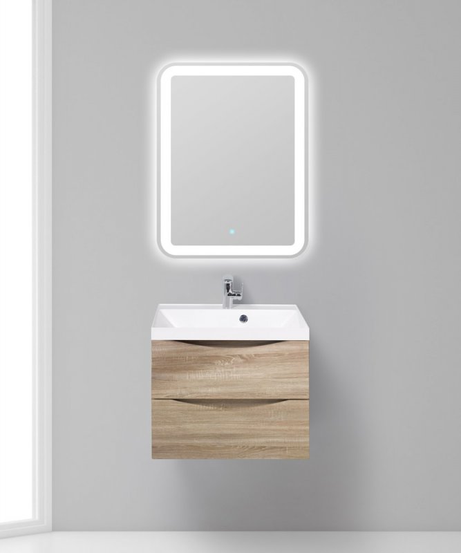 Мебель для ванной комнаты Belbagno Marino 60 Rovere Bianco