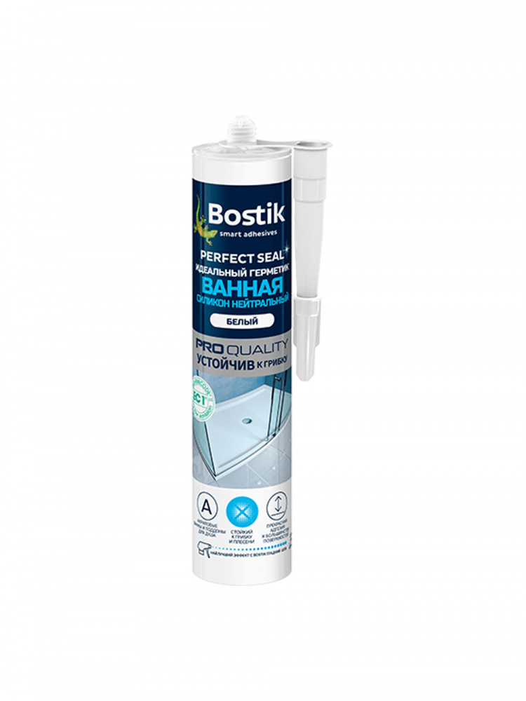 Герметик силиконовый для ванной Bostik Perfect Seal Нейтральный белый 280 мл