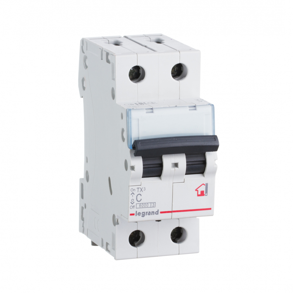 Автоматический выключатель TX3 2P 40A (С) 6kA Legrand