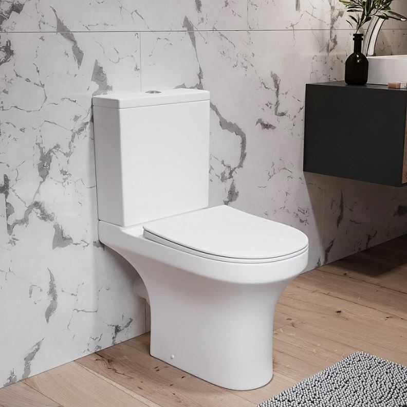 Унитаз напольный Damixa Skyline DX35C8600SC безободковый, с микролифтом, быстросъём, белый