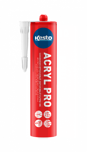 Герметик силиконакриловый Кесто Acryl Pro белый 310 мл