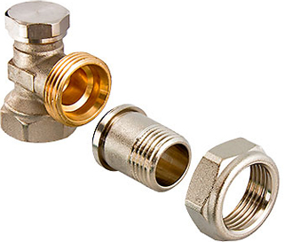 Клапан настроечный для радиатора 1/2", угловой Valtec