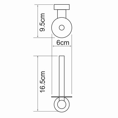 Держатель для туалетной бумаги Wasserkraft Donau K-9497 хром