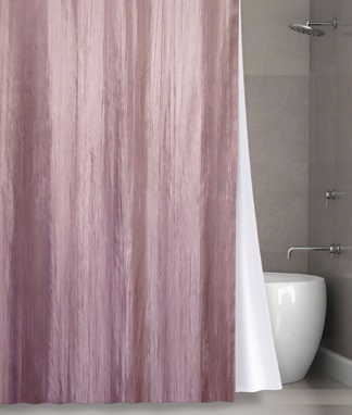 Шторка текстильная для ванной комнаты Bath Plus Wrinkle двойная Органза NO WSV 023 180х200 см.