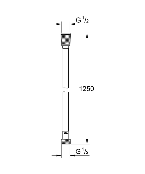 Шланг для душа Grohe Relexa 28362000 Silverflex хром, 1,25 м, с защитой от перекручивания TwistFree
