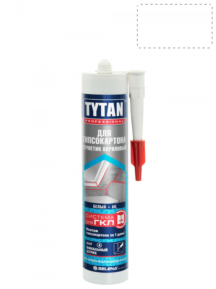 Герметик акриловый для гипсокартона TYTAN Professional  280 мл