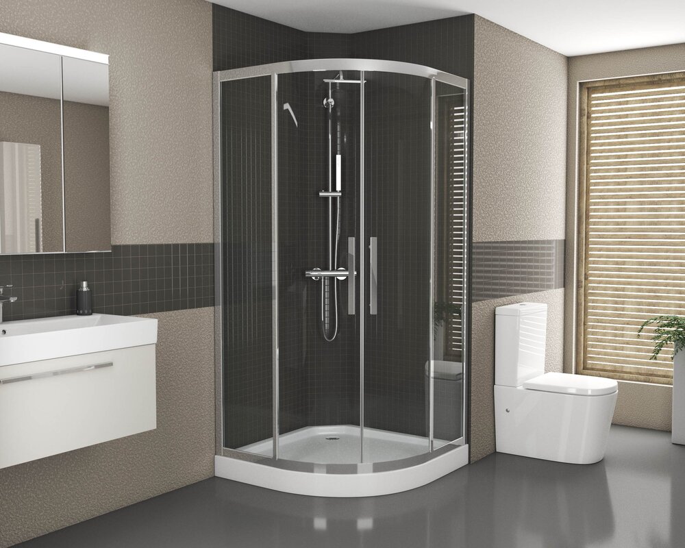 Душевой уголок Grossman Pragma PR-100S, 100х100х200, прозрачный, серебро