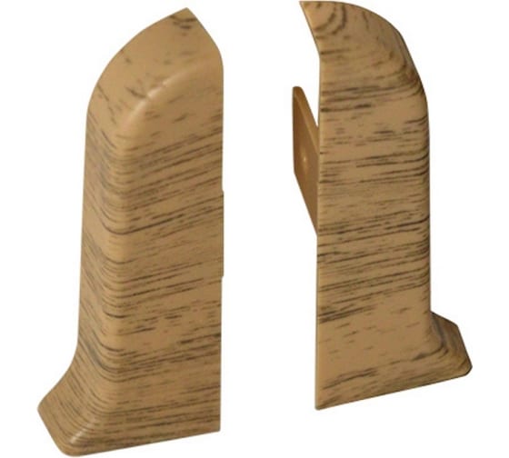 Заглушка ПВХ для напольного плинтуса Рико Лео 162 Дуб больцано