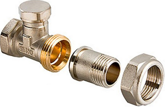 Клапан настроечный для радиатора 1/2", прямой Valtec