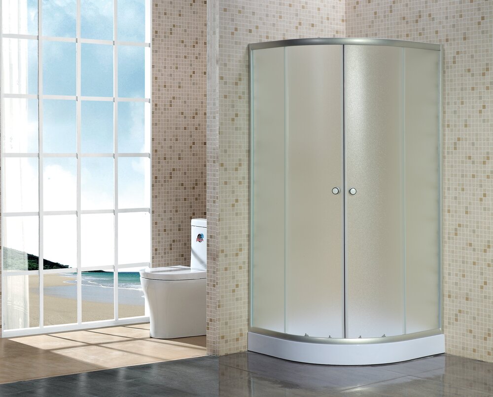 Душевой уголок Niagara NG- 003-08N, 80х80х195, матовый, хром, с поддоном