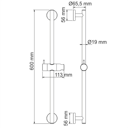 Душевая стойка Wasserkraft A122 хром