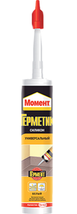Герметик силиконовый универсальный Момент прозрачный 280 мл.