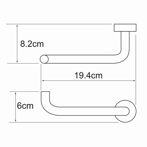 Держатель для туалетной бумаги Wasserkraft Donau K-9496 хром
