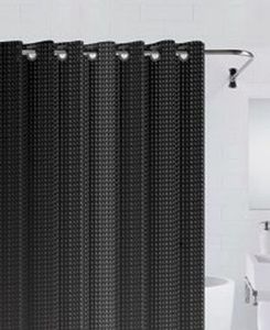 Шторка текстильная для ванной комнаты Bath Plus 3D NFD-3D-black 180х200 см.