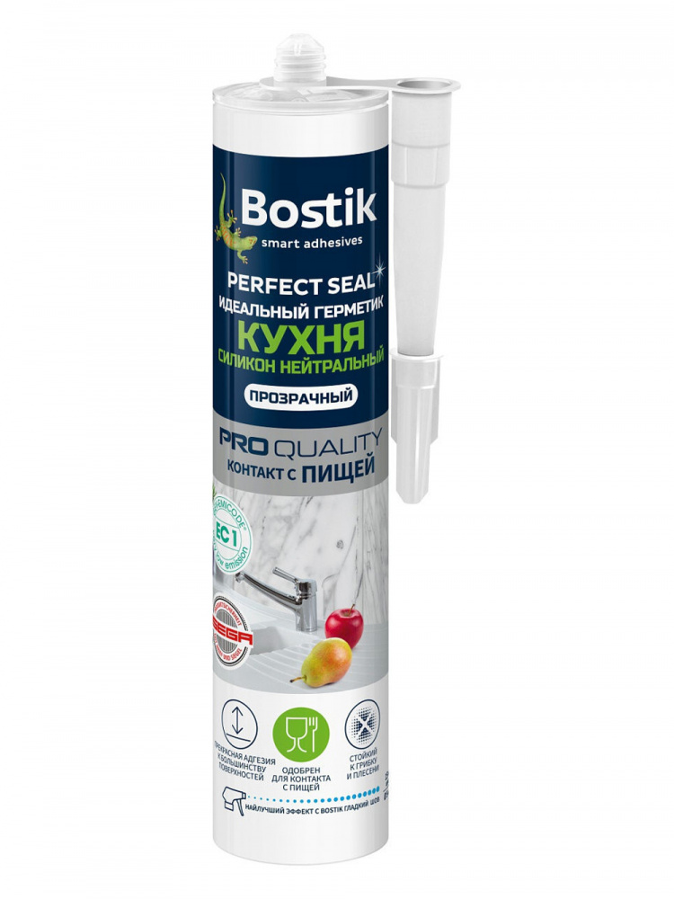 Герметик силиконовый для ванной Bostik Perfect Seal Нейтральный белый 280 мл