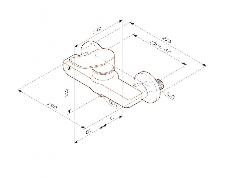 Смеситель для душа AM.PM X-Joy F85A20033 белый