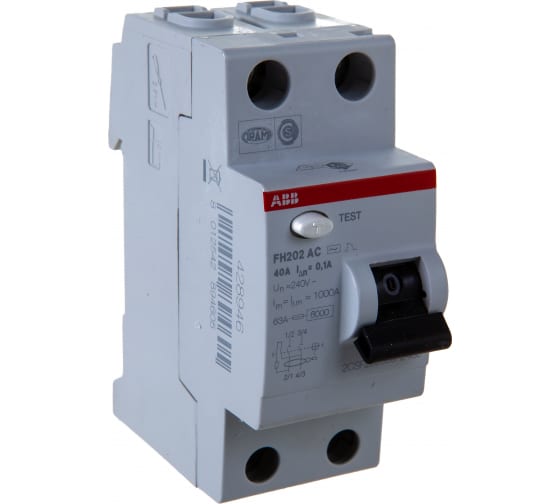 УЗО FH202AC 2Р 40А 100mA ABB