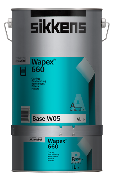 Покрытие эпоксидное для пола и стен Sikkens Wapex 660 SET полуматовое база ВS M15 0,96 л.