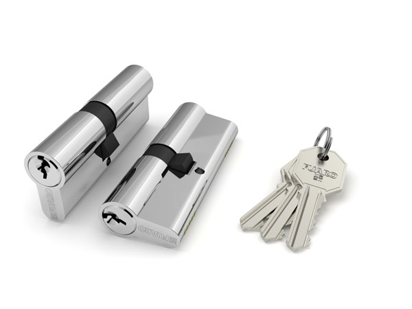 Цилиндровый механизм 80 100 CA 80 mm (35+10+35) CP хром 5кл.