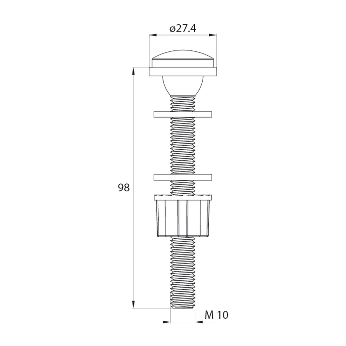 Сливная арматура Iddis F012400-0004 с нижней подводкой 1/2"