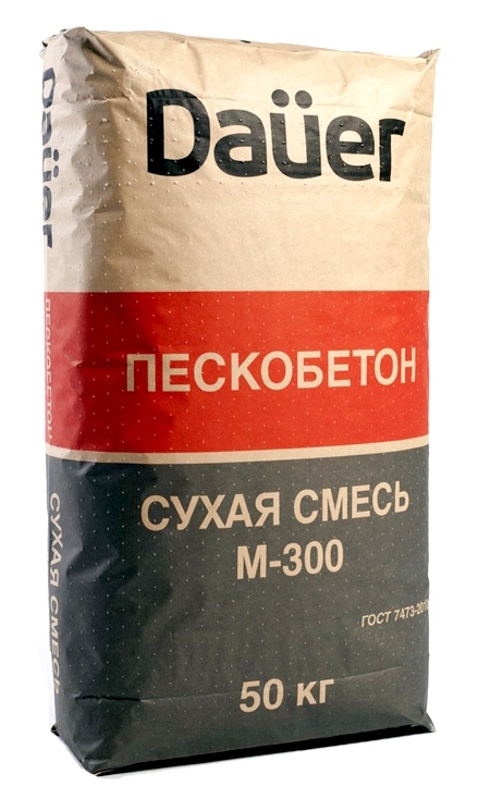 Смесь сухая строительная Dauer Пескобетон М-300 50 кг