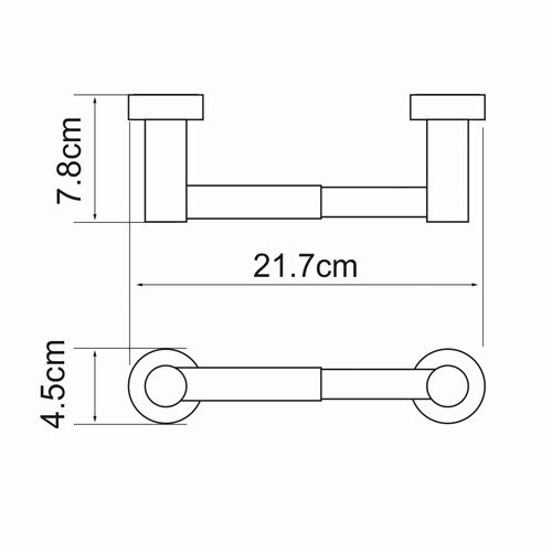 Держатель для туалетной бумаги Wasserkraft Donau K-9422 хром