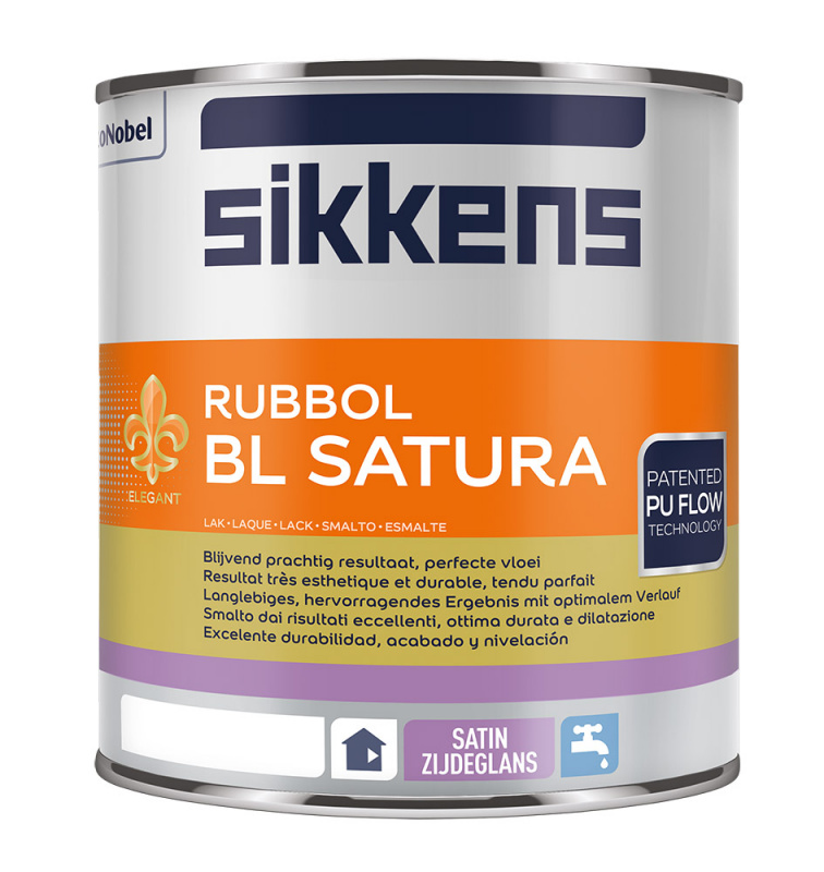 Краска универсальная полиуретановая Sikkens Rubbol BL Satura полуматовая база BS N00 0,93 л.