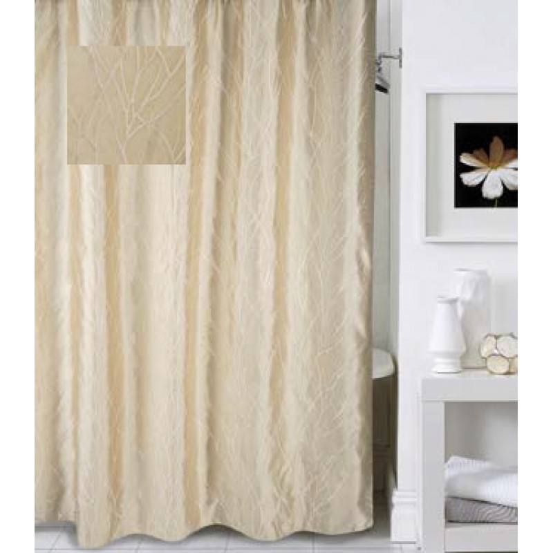 Шторка текстильная для ванной комнаты Bath Plus Deep coffee AE1402-2 LC1402-2 180х200 см.