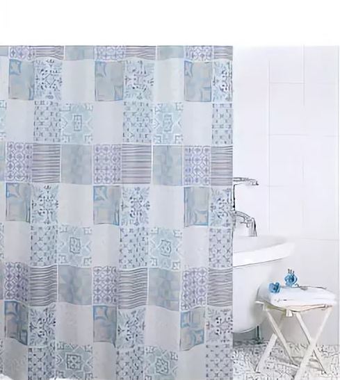 Шторка текстильная для ванной комнаты Bath Plus Charme Provence ch15068 180х200 см.