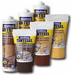 Герметик акрил-силиконовый для дерева Quilosa Madera Sintesel красное дерево 280 мл.