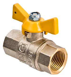 Кран шаровой газовый 3/4" ВР бабочка Valgas Valtec