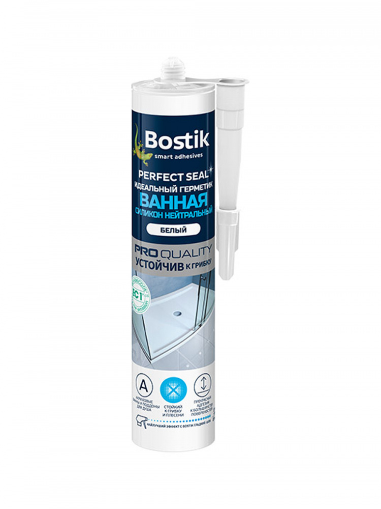 Герметик силиконовый для ванной Bostik Perfect Seal Нейтральный белый 280 мл