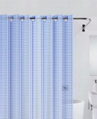 Шторка текстильная для ванной комнаты Bath Plus 3D NFD-3D-dark blue 180х200 см.