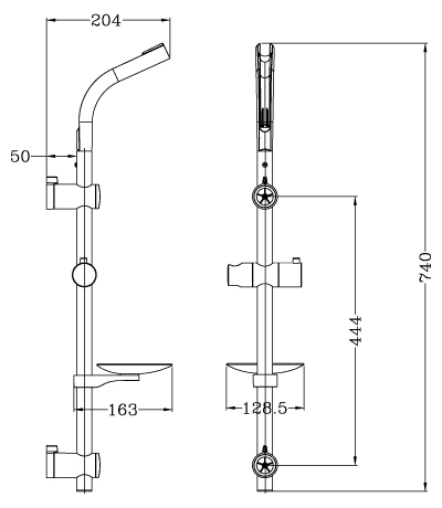 Душевая стойка Lemark LM8071C хром