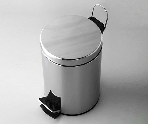 Урна для мусора Wasserkraft K-635 хром, на 5 л.