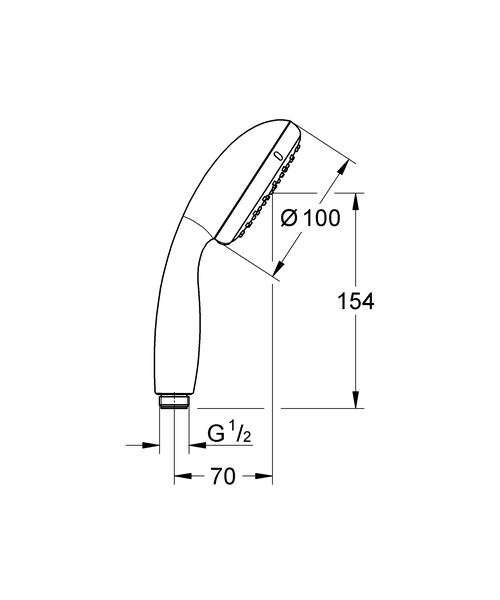 Ручной душ Grohe New Tempesta 26161001 хром, 2 режима