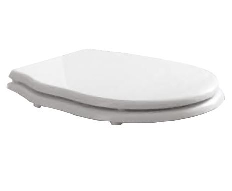Крышка-сиденье для унитаза Belbagno Boheme BB115SCM-BRN, МДФ, белая, петли бронза