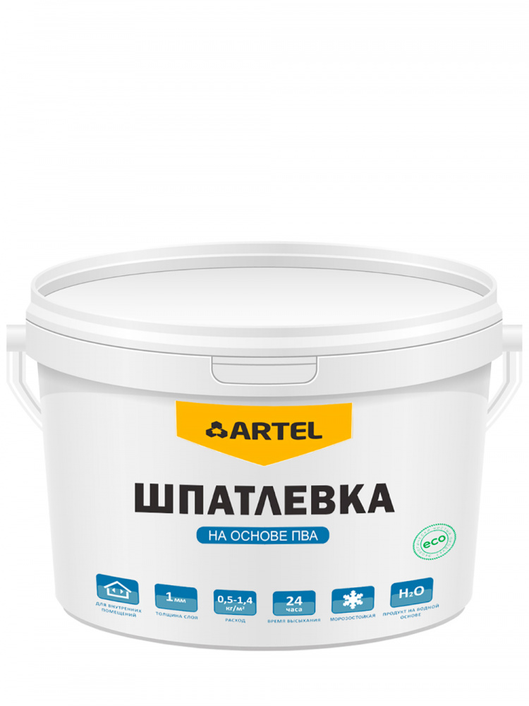 Шпатлевка для внутренних работ на основе ПВА Artel SE-02 3 кг.