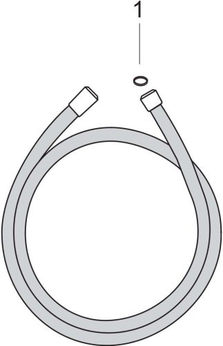 Шланг для душа Hansgrohe Isiflex 28276450 белый, 1,6 м
