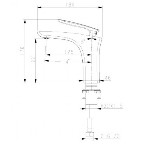 Смеситель для раковины Lemark Bellario LM6806C хром